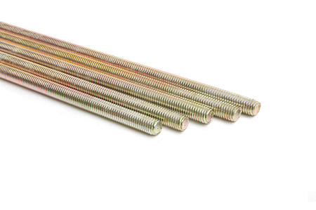 Yellow zinc carbon steel thread rod