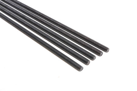 Black carbon steel threaded rod bsw B7